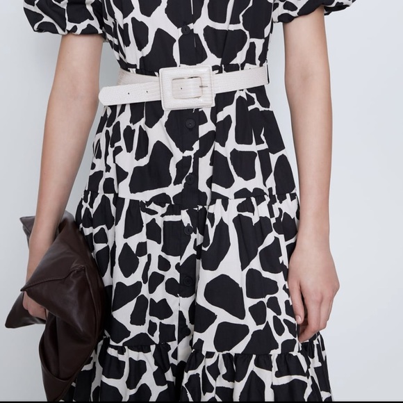 🆕Zara Animal Print Dress Sz M - Picture 6 of 9